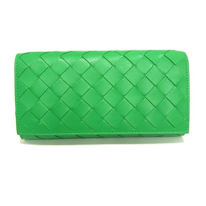 BOTTEGA VENETA　長財布　イントレチャート　パラキート　フラップ BOTTEGA VENETA（ボッテガ・ヴェネタ） フラップウォレット イントレ