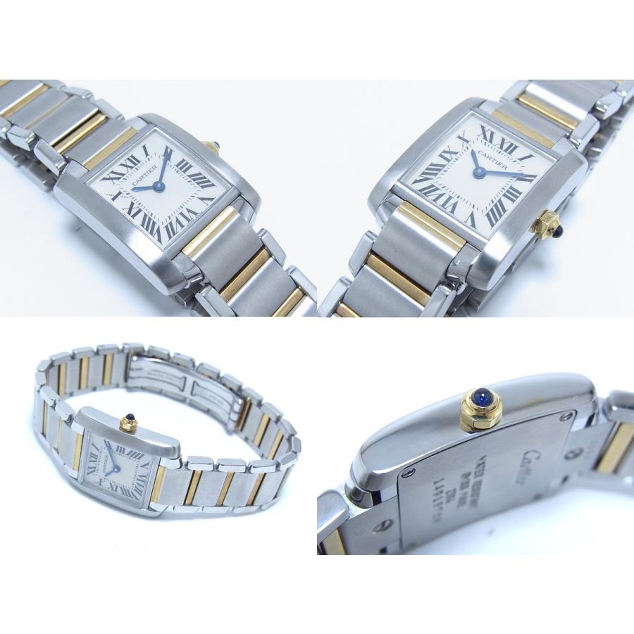 カルティエ　タンクフランセーズ コンビ　SS×YG　W51007Q4　2連コマ TANK（Cartier） カルティエ タンクフランセーズSM SS/YGコンビ