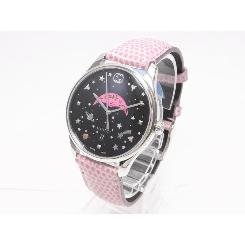 GUCCI グッチ Gタイムレス ムーンフェイズ YA1264046 ピンク リザード 