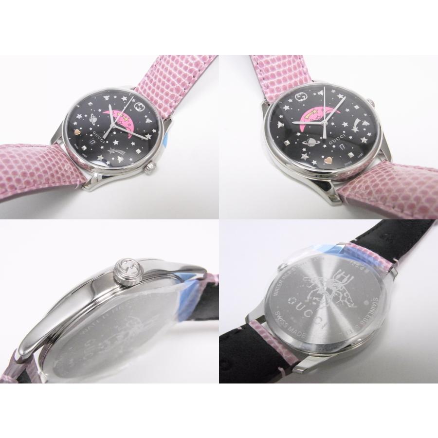 GUCCI グッチ Gタイムレス ムーンフェイズ YA1264046 ピンク リザード 
