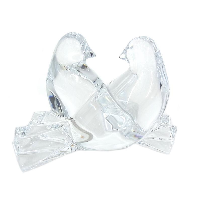 美品］baccarat バカラ ハト ツガイ オブジェ 鳩つがい モチーフ