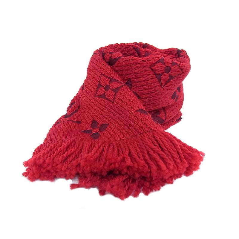 ルイヴィトン マフラー エシャルプ ロゴマニア M72432 レディース  