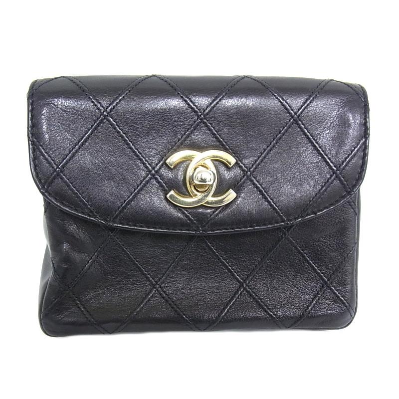 CHANEL / マトラッセ ウエストバッグ ラムスキン