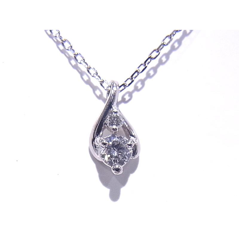 一粒ダイヤモンドネックレス バイザヤード プラチナ 0.15ct Pt900