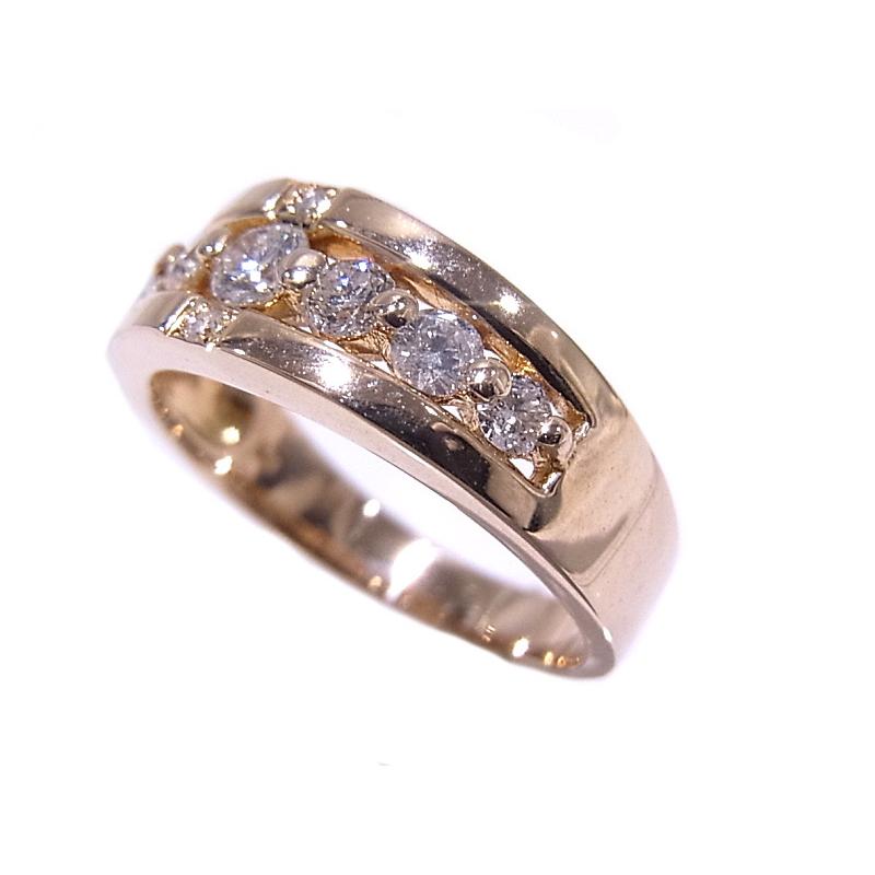 K18PG　ピンクゴールド 指輪 ダイヤモンド　0.50ct ノーブランド　リング 【中古】【程度A】【美品】の画像