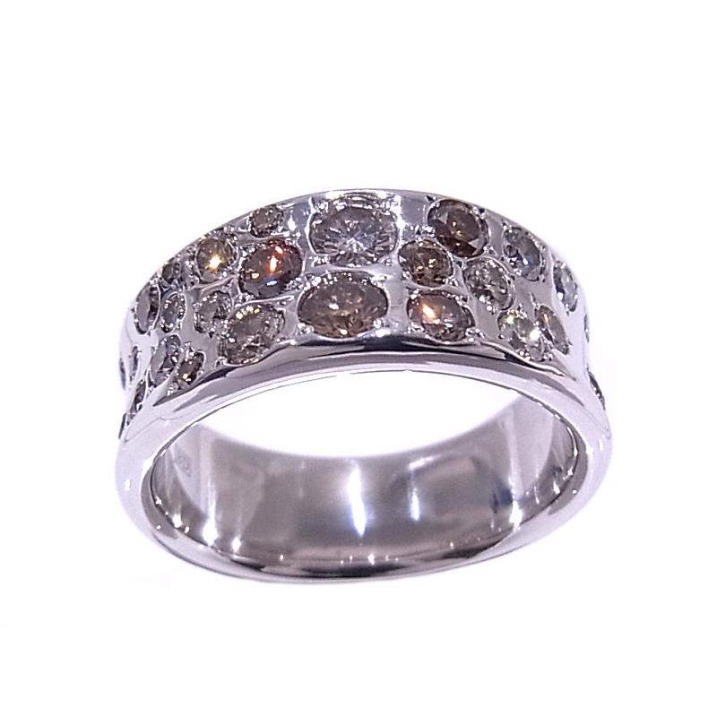 カシケイ Kashkey Melange Setting K18WG ホワイトゴールド メランジェ  