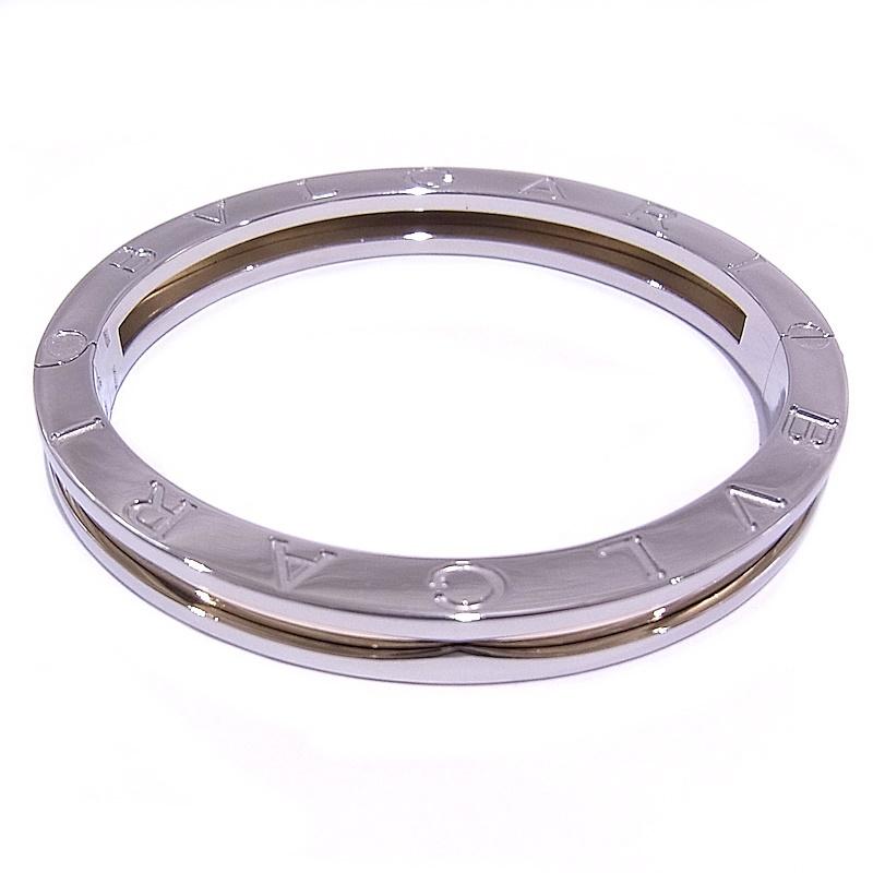 BVLGARI ブルガリ BVLGARI ビーゼロワン B-ZERO1 バングル SS K18 YG 