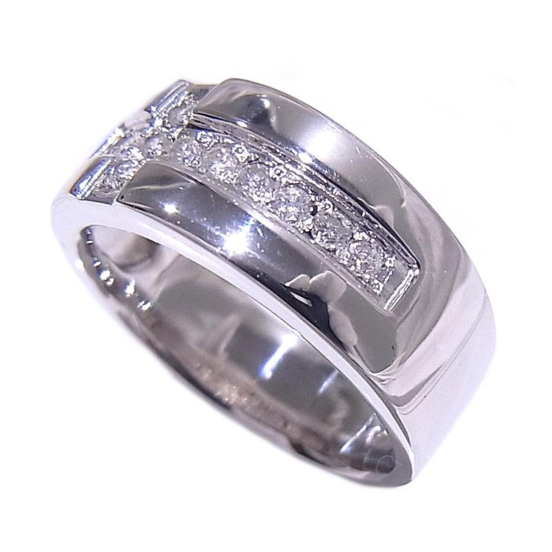 指輪　K14　WG　ホワイトゴールド ノーブランド　リング　ダイヤ　0.20ct 【中古】【程度A】【美品】の画像
