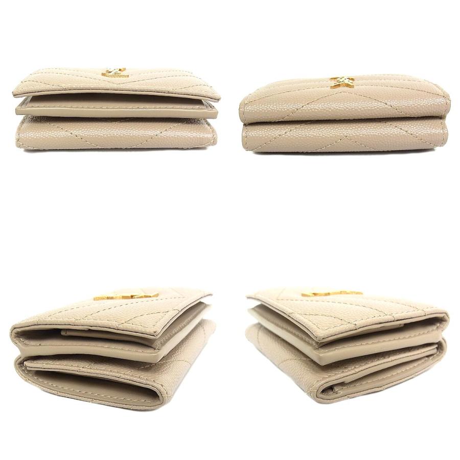 SAINT LAURENT サンローラン YSL ミニ財布 3つ折り財布 モノグラム 