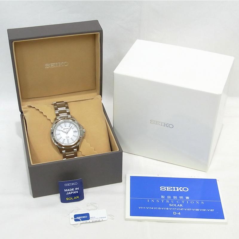 SEIKO（セイコー） 逆輸入モデル SNE077J ソーラー V157-0AB0 【未使用 