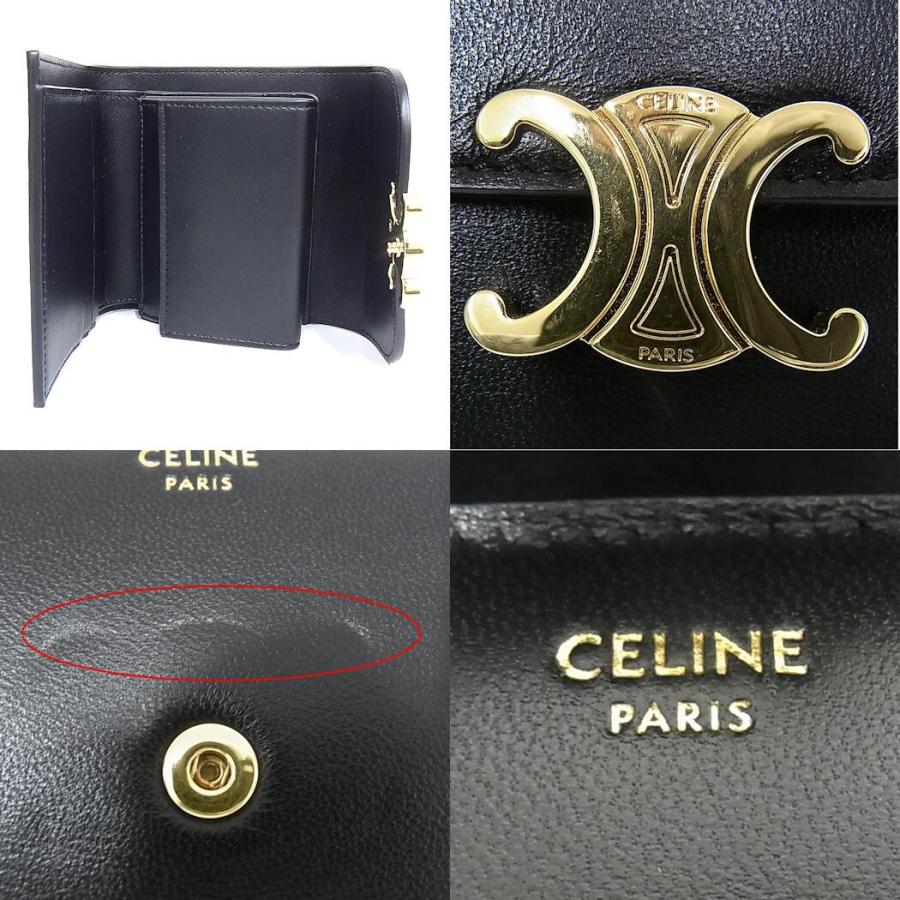 CELINE（セリーヌ） 三つ折り財布 トリオンフ スモール フラップ 