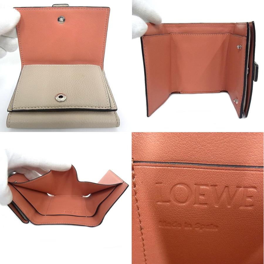 LOEWE ロエベ コンパクト財布 トライフォールド ウォレット LOEWE ロエベ コンパクト財布 トライフォールド ウォレット