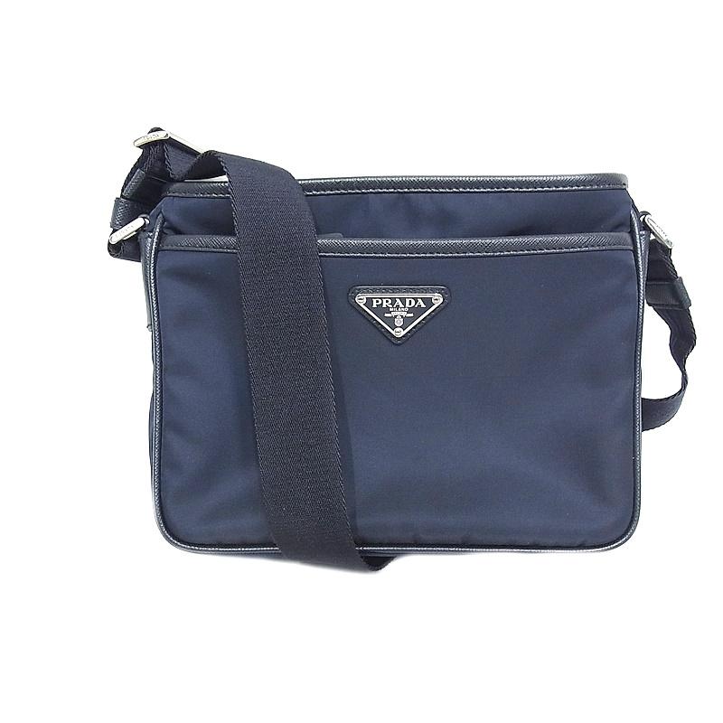 PRADA プラダ ナイロン ショルダーバッグ ネイビー 紺 2VH048 PRADA プラダ ナイロン ショルダーバッグ ネイビー 紺 2VH048