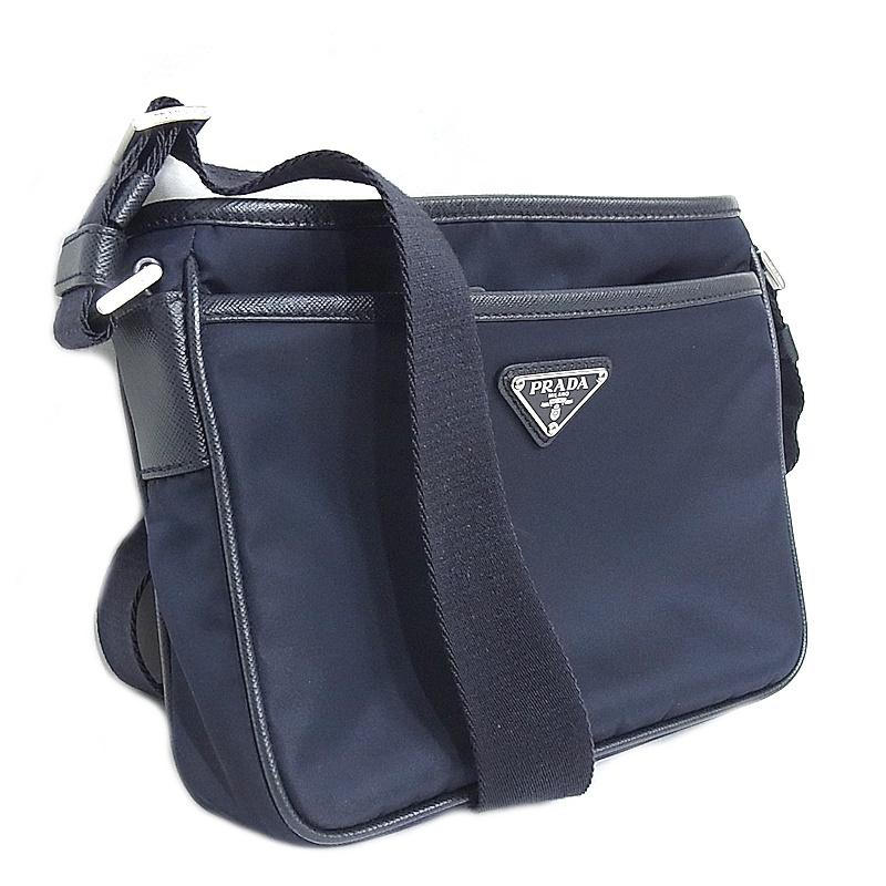 PRADA プラダ ナイロン ショルダーバッグ ネイビー 紺 2VH048 PRADA プラダ ナイロン ショルダーバッグ ネイビー 紺 2VH048