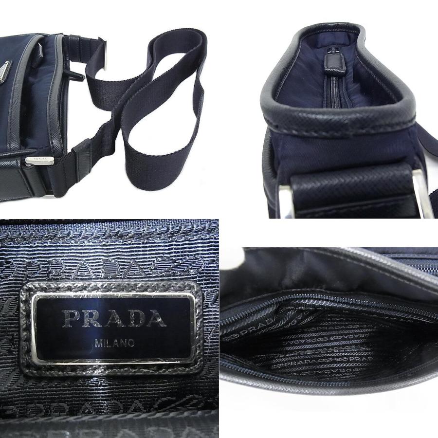 PRADA プラダ ナイロン ショルダーバッグ ネイビー 紺 2VH048 PRADA プラダ ナイロン ショルダーバッグ ネイビー 紺 2VH048
