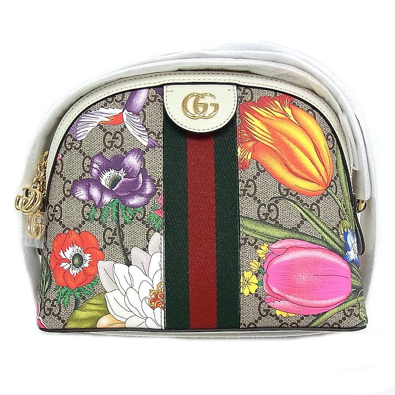 GUCCI グッチ 499621 GGスプリームキャンバス ショルダーバッグ 花柄 