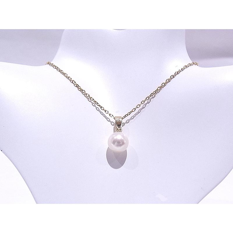 MIKIMOTO ミキモト ネックレス K14YG イエローゴールド パール  