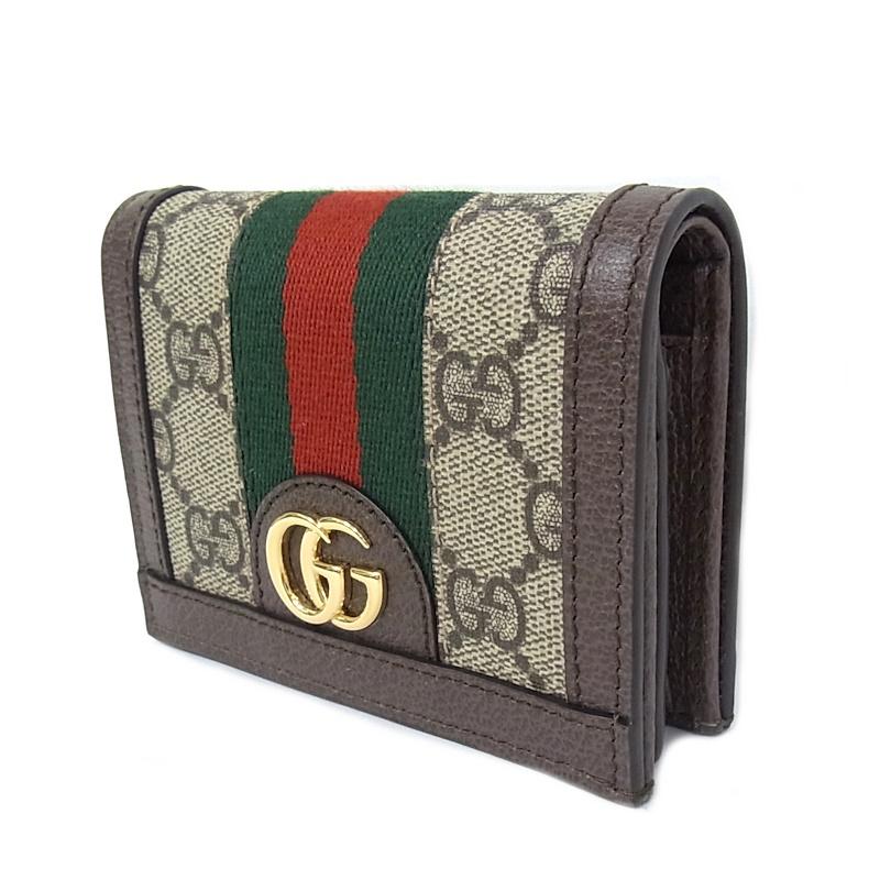 GUCCI（グッチ） GUCCI 2つ折り財布 ホックボタン開閉式 GGスプリーム