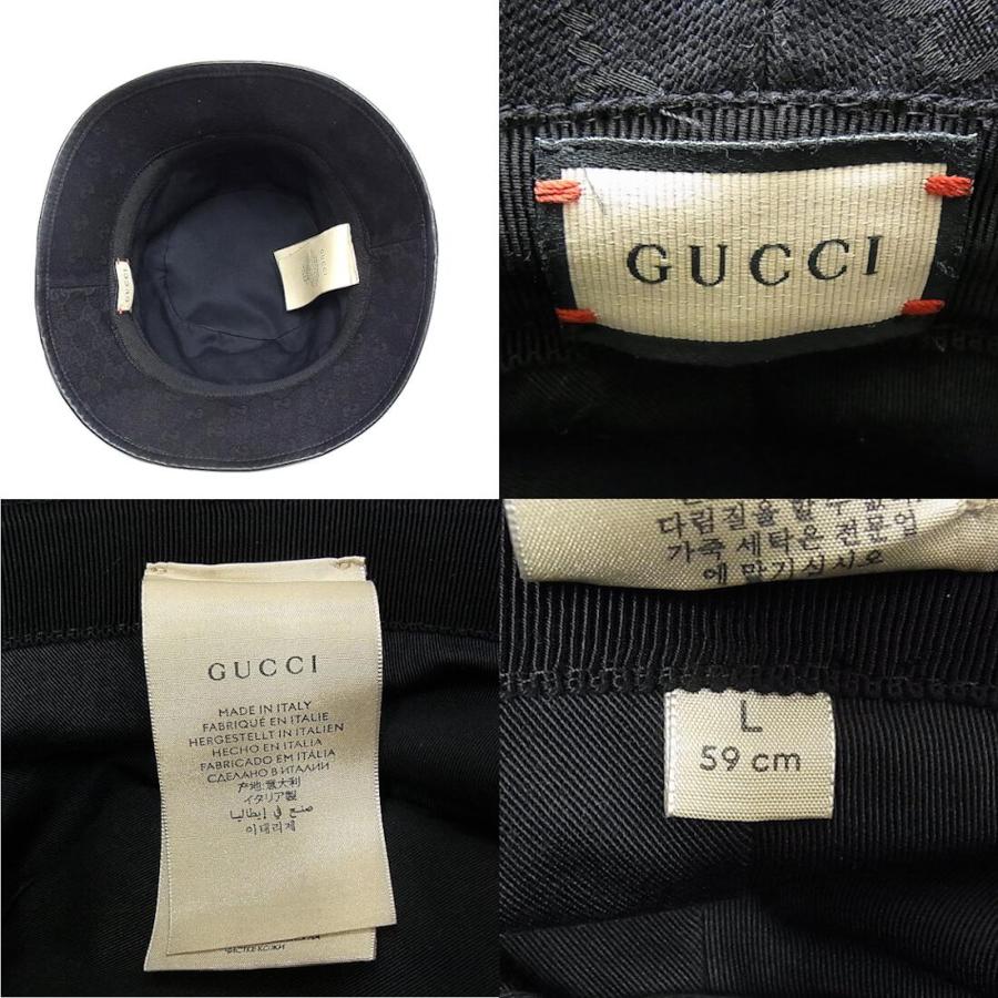 GUCCI（グッチ） メンズ 帽子 フェドラハット GGキャンバス バケット