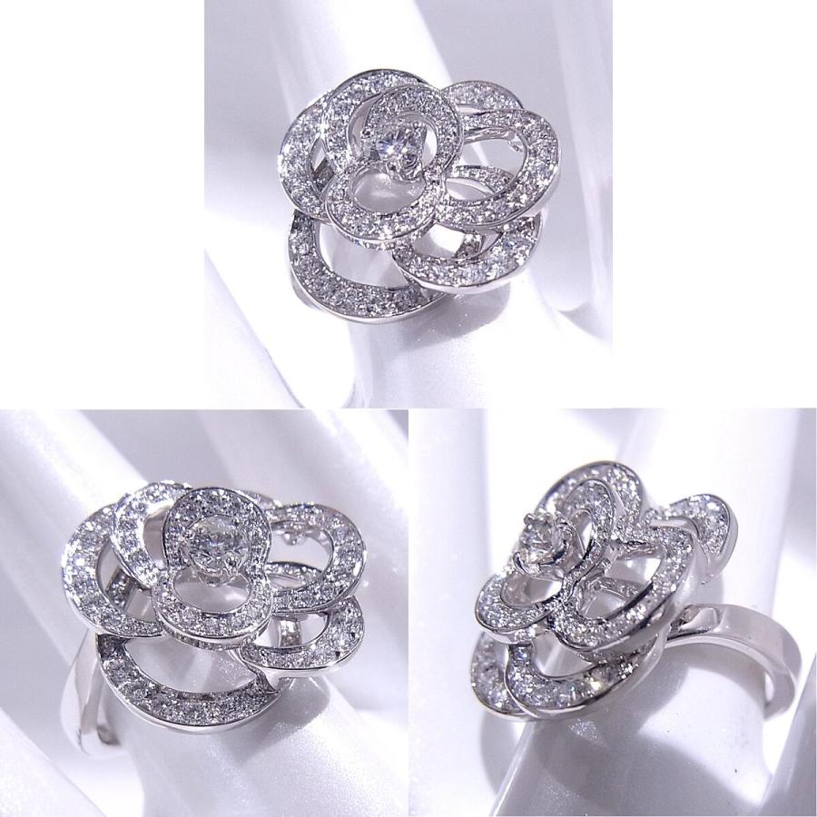 CHANEL シャネル CHANEL カメリアリング 750 WG ホワイト CHANEL シャネル CHANEL カメリアリング 750 WG ホワイト