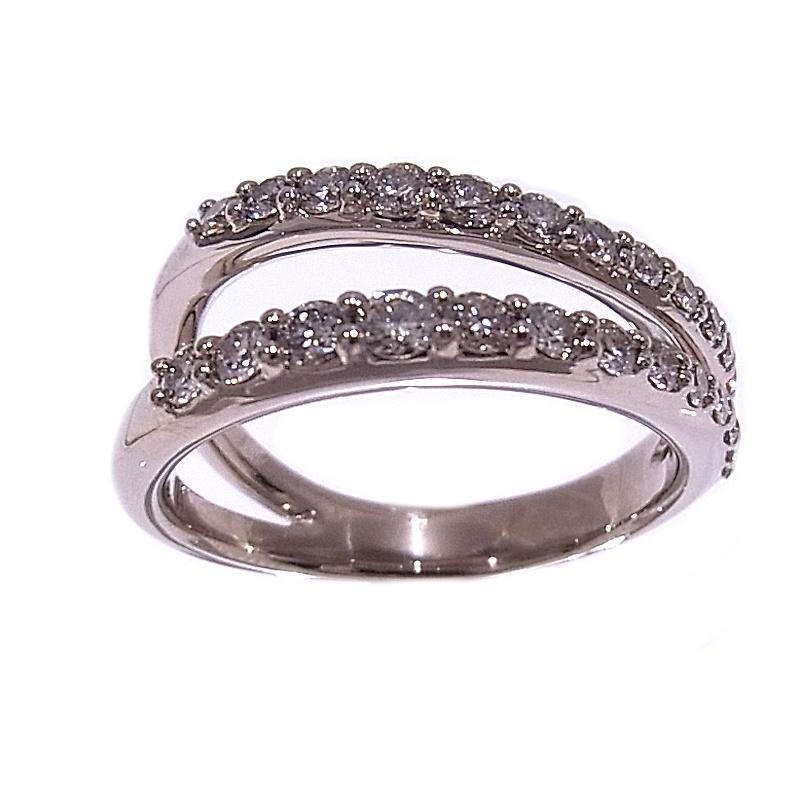 カシケイ マーシネスダイヤリング リング ダイヤ 0.60ct K18BG 