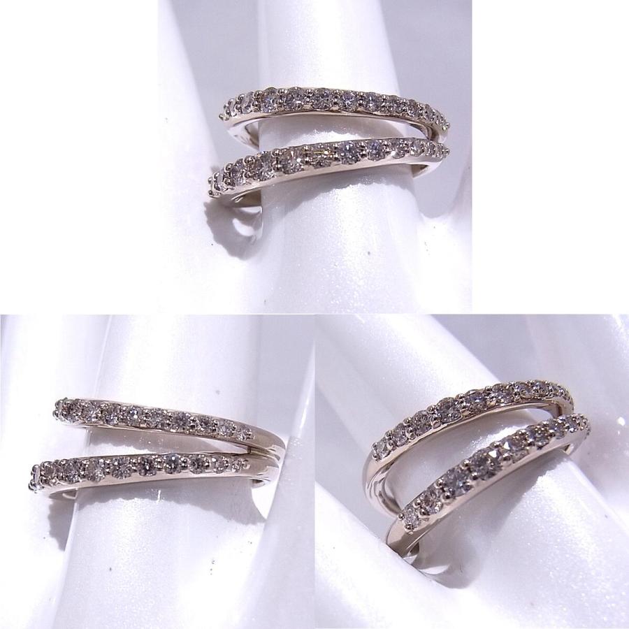 カシケイ マーシネスダイヤリング リング ダイヤ 0.60ct K18BG 