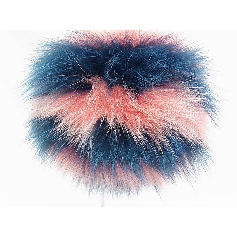 FENDI フェンディ ポンポン バッグチャーム ピンク×ブルー FENDI フェンディ ポンポン バッグチャーム ピンク×ブルー