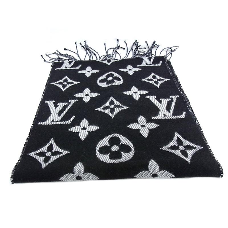 ルイヴィトン マフラー エシャルプ・LV エセンシャル M77853 ノワール  