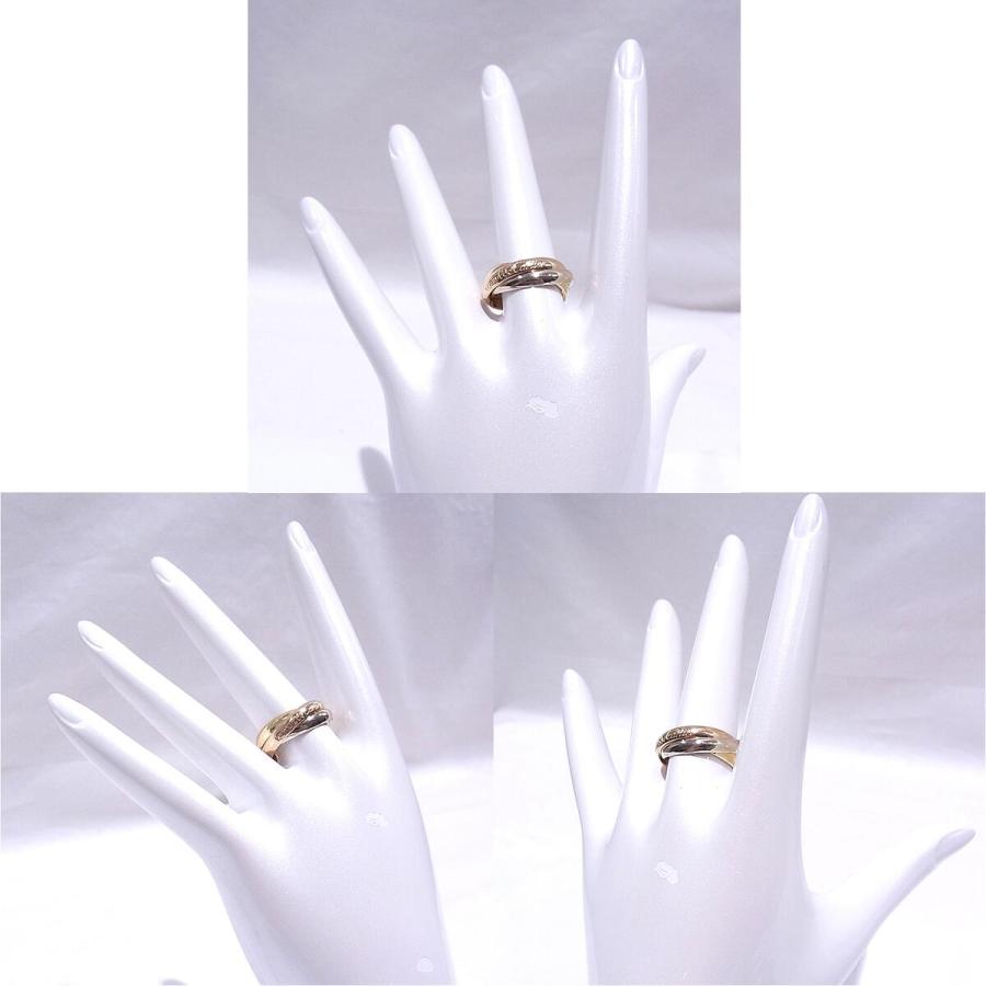 Cartier（カルティエ） トリニティリング スリーカラーゴールド 750YG