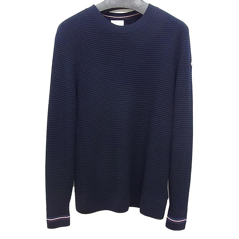 MONCLER（モンクレール） メンズ セーター D20919033800 羊毛 ネイビー 