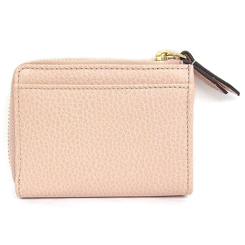 GUCCI グッチ コンパクト財布 ピンク コインケース L字 GUCCI グッチ コンパクト財布 ピンク コインケース L字