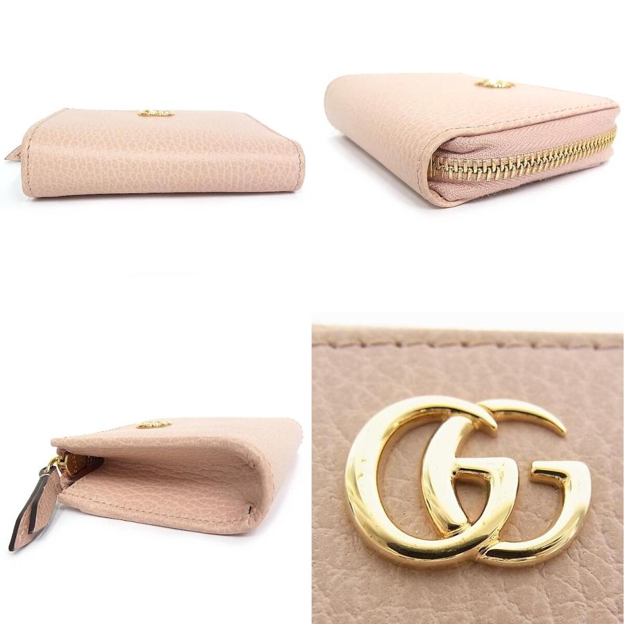 GUCCI グッチ コンパクト財布 ピンク コインケース L字 GUCCI グッチ コンパクト財布 ピンク コインケース L字