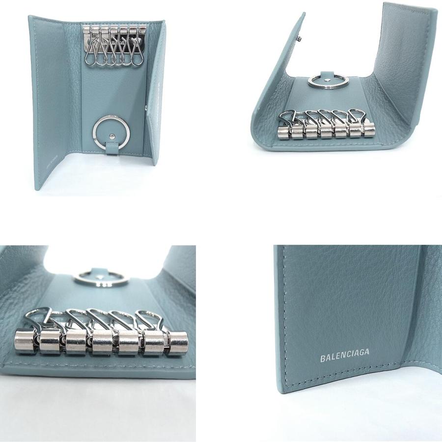 BALENCIAGA バレンシアガ 6連 キーケース キーリング付き レザー