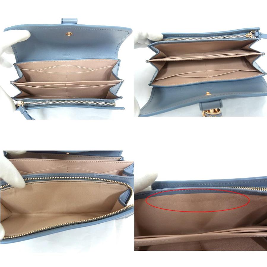 Chloe（クロエ） 二つ折り長財布 レザー ABY アビー パドロック 