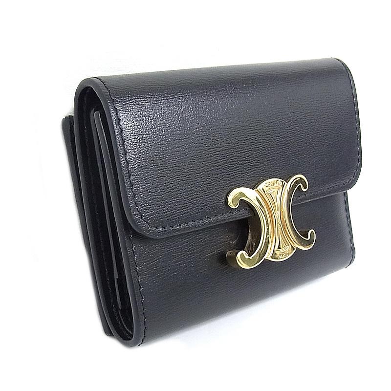CELINE セリーヌ コイン入れ付き 三つ折り財布 10I653DPV CELINE セリーヌ 三つ折り財布 レディース コイン入れ付き