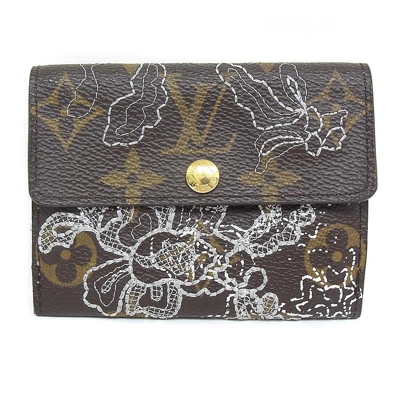 Louis Vuitton モノグラム レザー財布 LOUIS VUITTON ルイヴィトン モノグラム ダンテェル レース刺繍