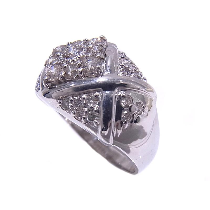 指輪　Pt900　プラチナ　ダイヤリング　合計1.00ct 【中古】【程度A】【質屋出品】 【新品仕上げ済み】【ノーブランド】の画像