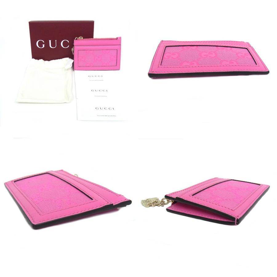 GGキャンバス GG カードケース ピンク　新品未使用 GUCCI（グッチ） カードケース GGキャンバス ピンク 790033 【未使用品