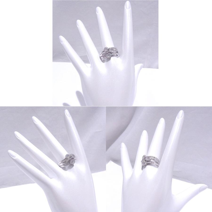 指輪　K14WG　ホワイトゴールド ノーブランド　リング　ダイヤ　0.57ct 【中古】【程度A】【美品】の画像