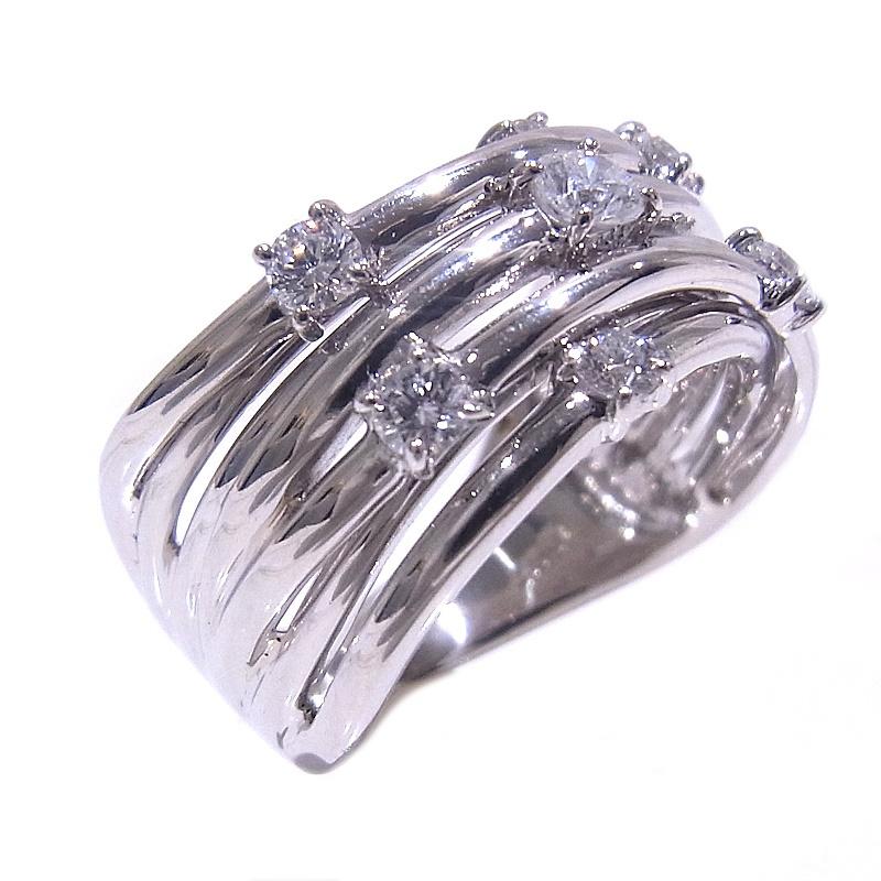 指輪 Pt900 プラチナ ダイヤリング 0.50ct 【中古】【程度A