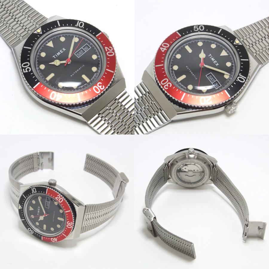 TIMEX タイメックス TW2U83400 M79 オートマチック 腕時計 黒赤ベゼル メンズ【中古】【程度A】【美品】｜yagi-hiratsuka｜04