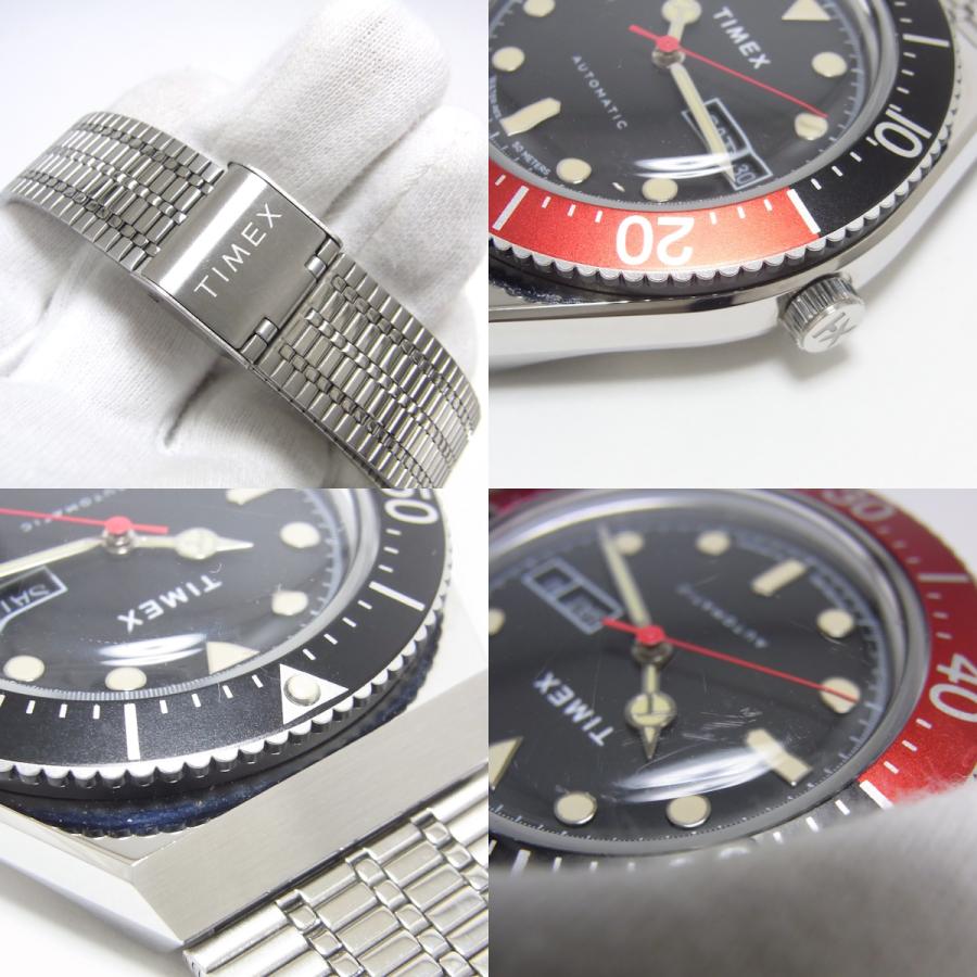 TIMEX タイメックス TW2U83400 M79 オートマチック 腕時計 黒赤ベゼル メンズ【中古】【程度A】【美品】｜yagi-hiratsuka｜07