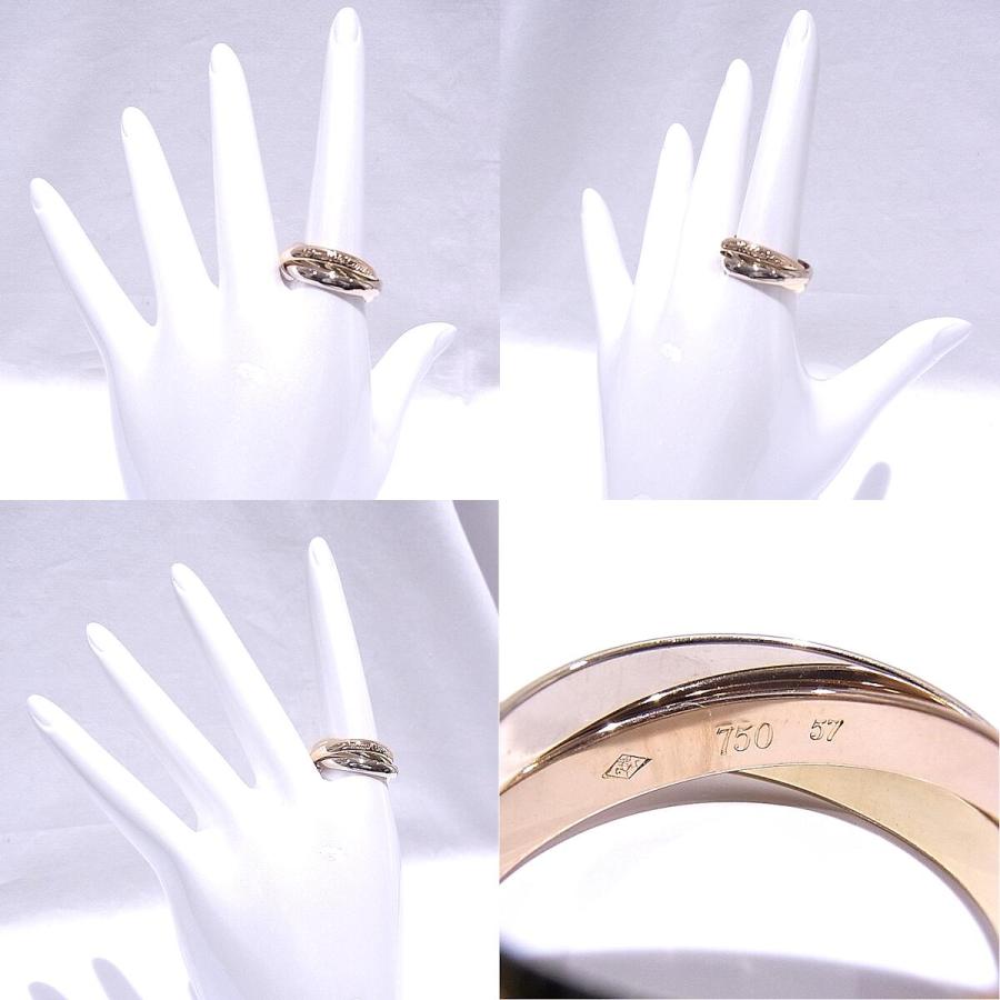 Cartier（カルティエ） トリニティリング スリーカラーゴールド 750YG