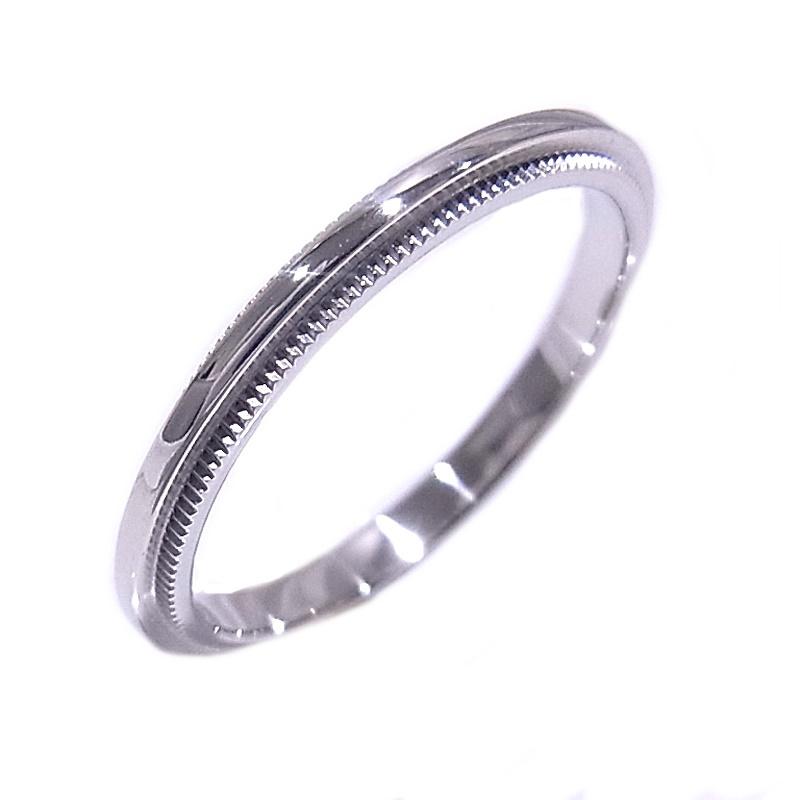 TIFFANY&Co. ティファニー Pt950 プラチナ ミルグレイン バンドリング 