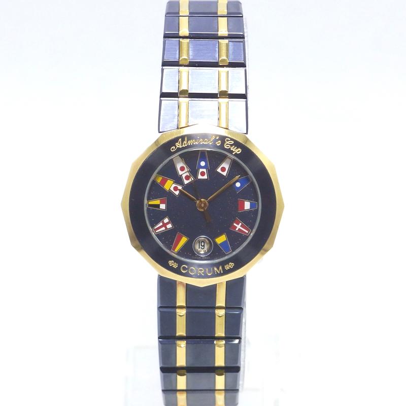 CORUM（コルム） アドミラルズカップ SS/K18YG コンビ ガンブルー