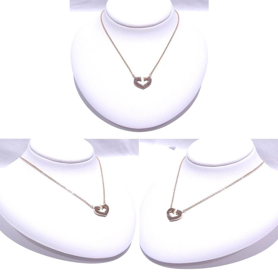 Cartier（カルティエ） Cハートネックレス 750 K18 PG ピンクゴールド 