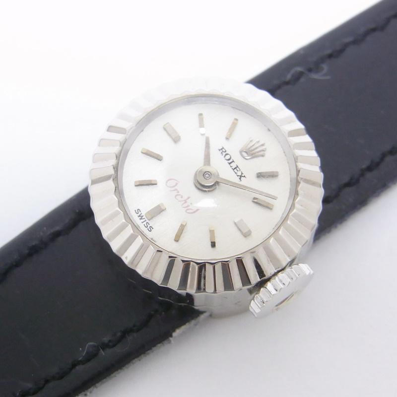ROLEX ロレックス カメレオン オーキッド 750WG 手巻き レディース
