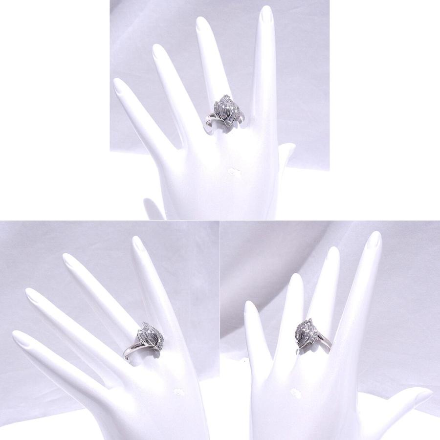 指輪　Pt900　プラチナ　ダイヤリング 合計0.50ct 【中古】【程度A】【質屋出品】 【新品仕上げ済み】【ノーブランド】の画像