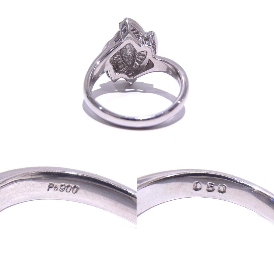 指輪　Pt900　プラチナ　ダイヤリング 合計0.50ct 【中古】【程度A】【質屋出品】 【新品仕上げ済み】【ノーブランド】の画像