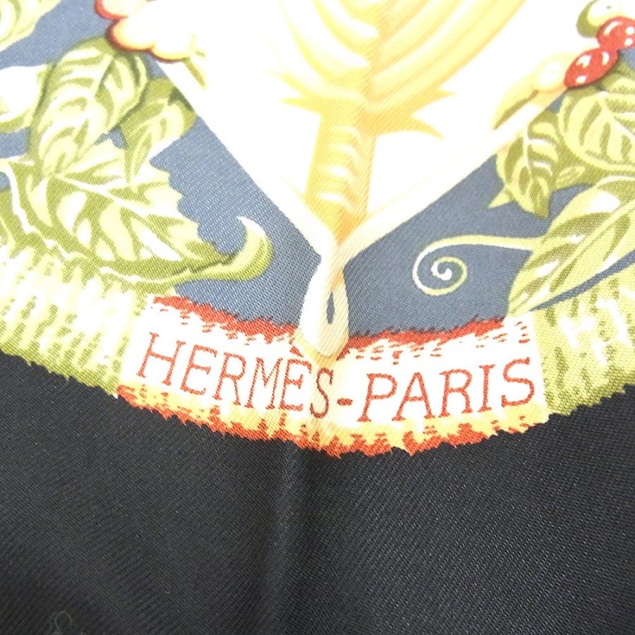 HERMES（エルメス） スカーフ カレ90 ALOHA アロハ ハワイ ブラック